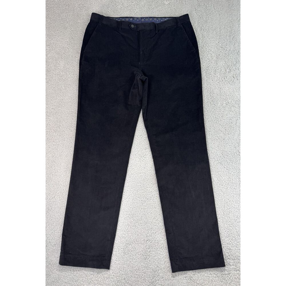 Lauren Ralph Lauren Pants Men's 38x33 Black Corduroy Black Label Flat Front